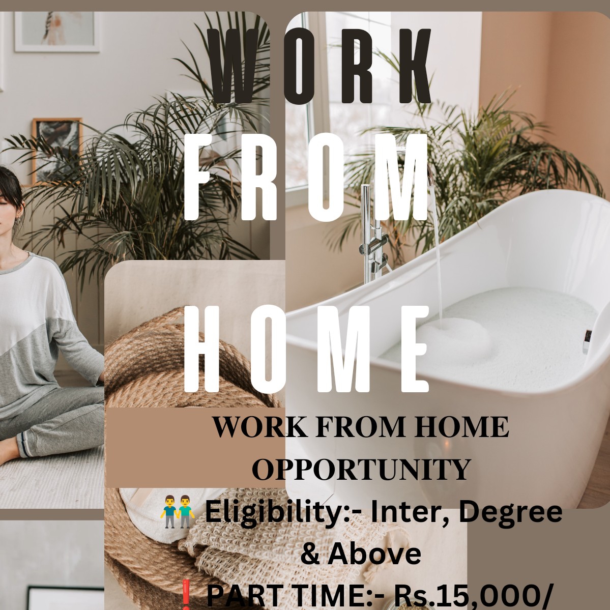Work From home Limited job's 