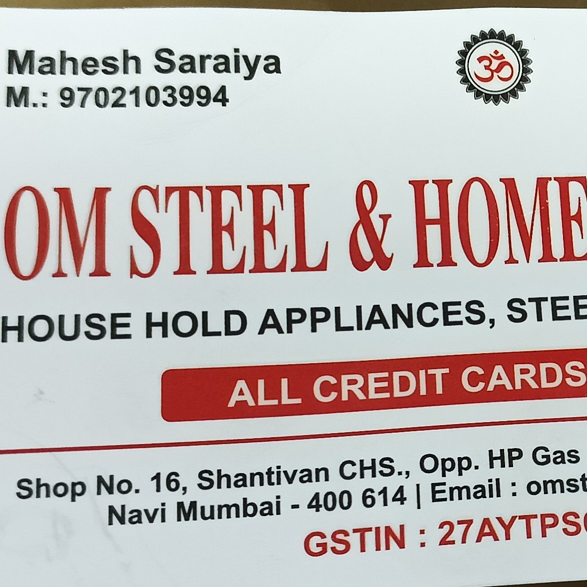 Om Steel And Home Appliances 