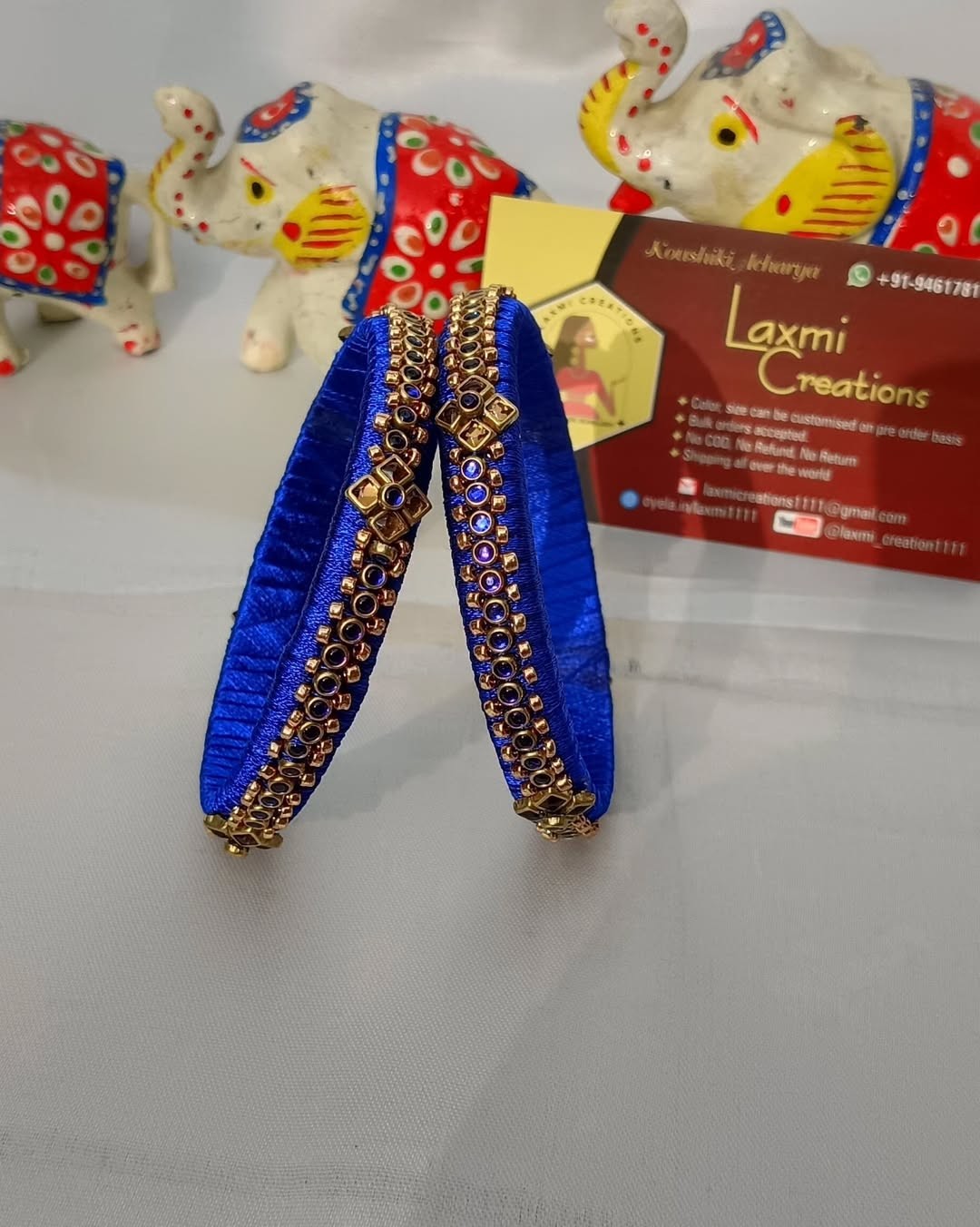 Navy Blue Bangles
