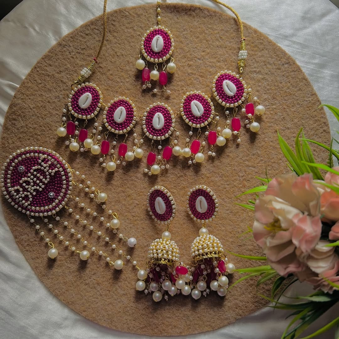 Haldi Jewelry With Hair Accessories