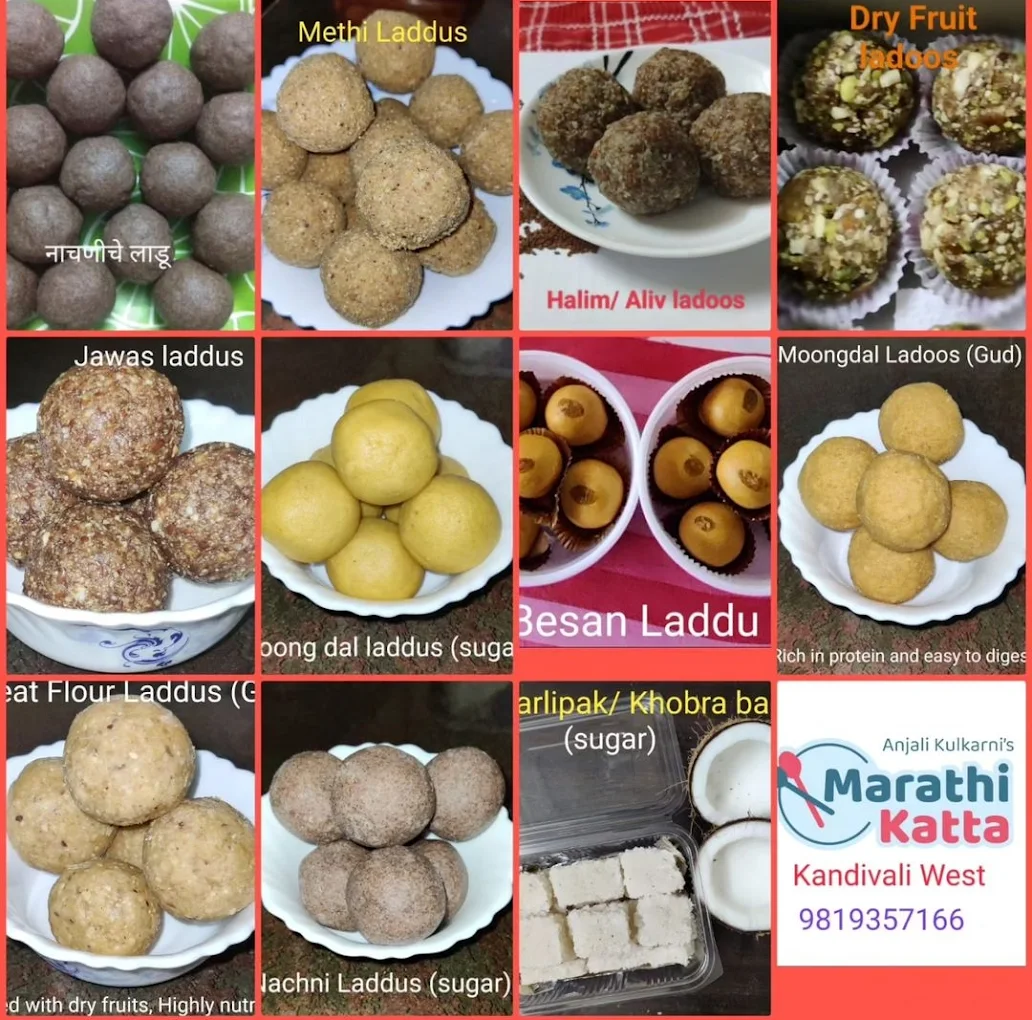 Marathi Katta ladoos and masala