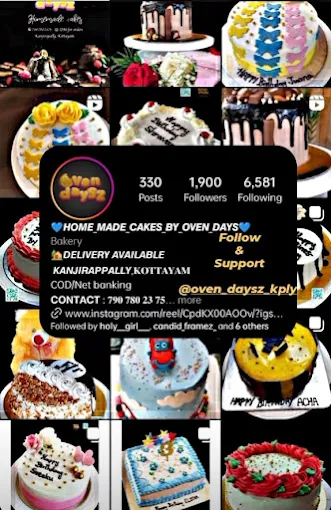 OvenDays - Homemade Cakes Kanjirappally