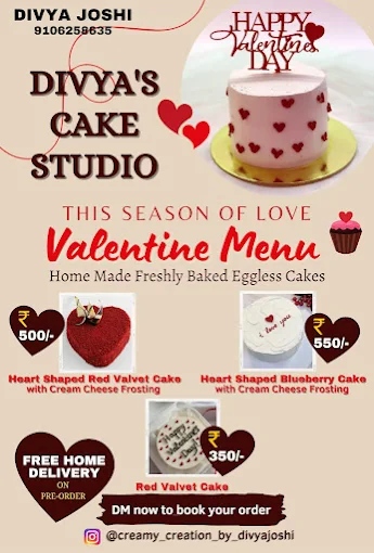 Homemade cakes in Bhayli Divya's Cake Studio