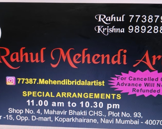 Rahul bridal mehndi artist