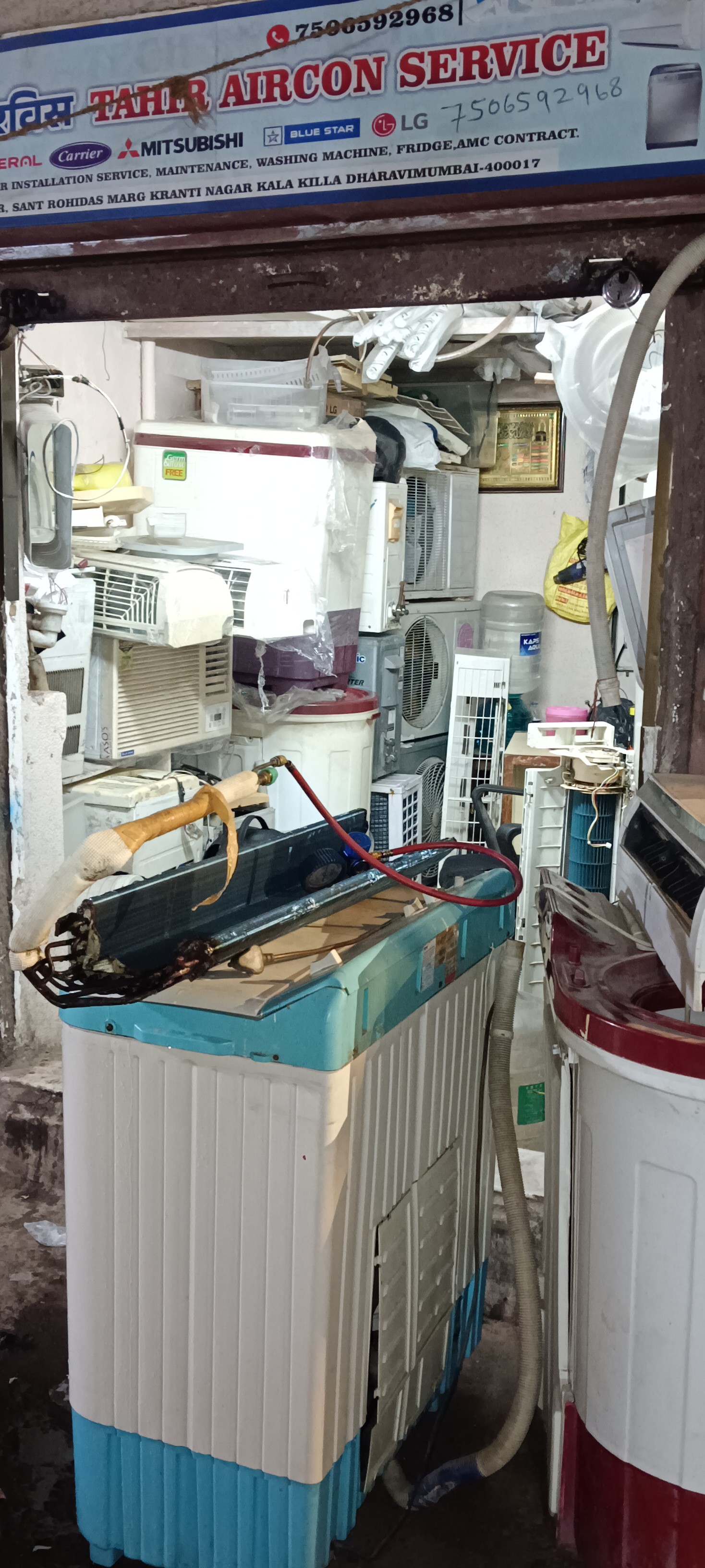 Ac Service  And Washing Machine And Fred